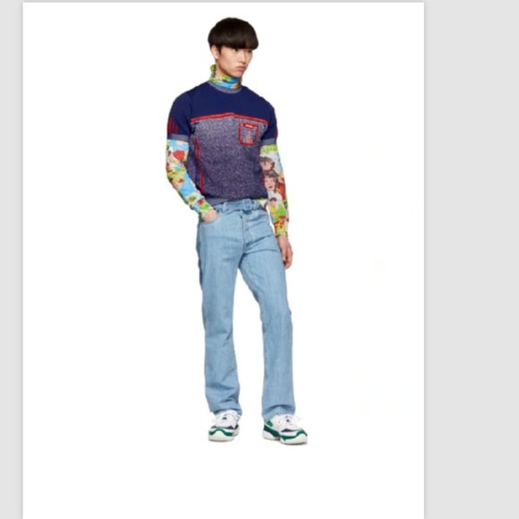 PRADA MENS FLASH BACK PRINT TURTLENECK TOP SHIRT Blouse SMALL - Picture 10 of 14